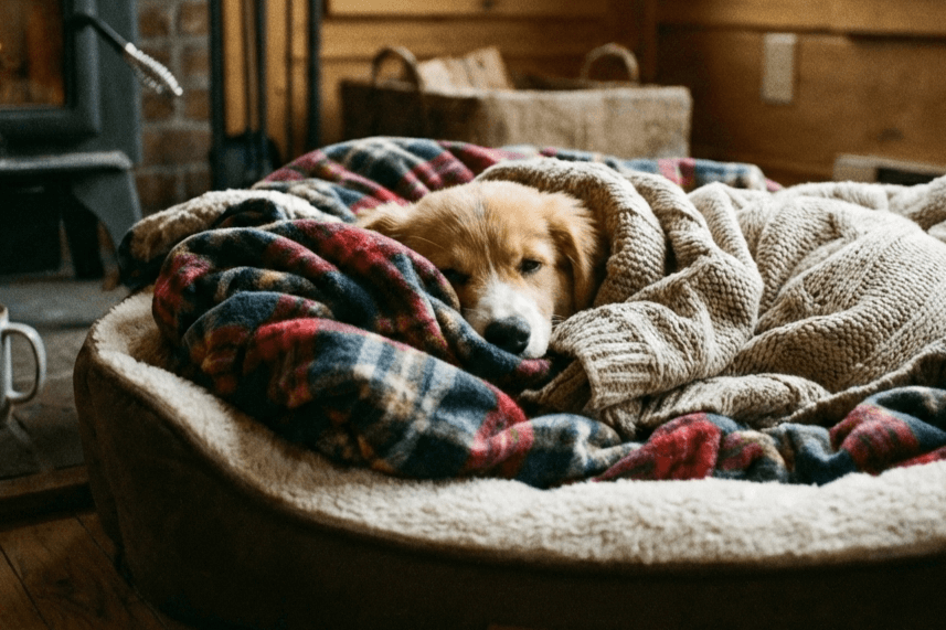 Como cuidar do cachorro em dias frios