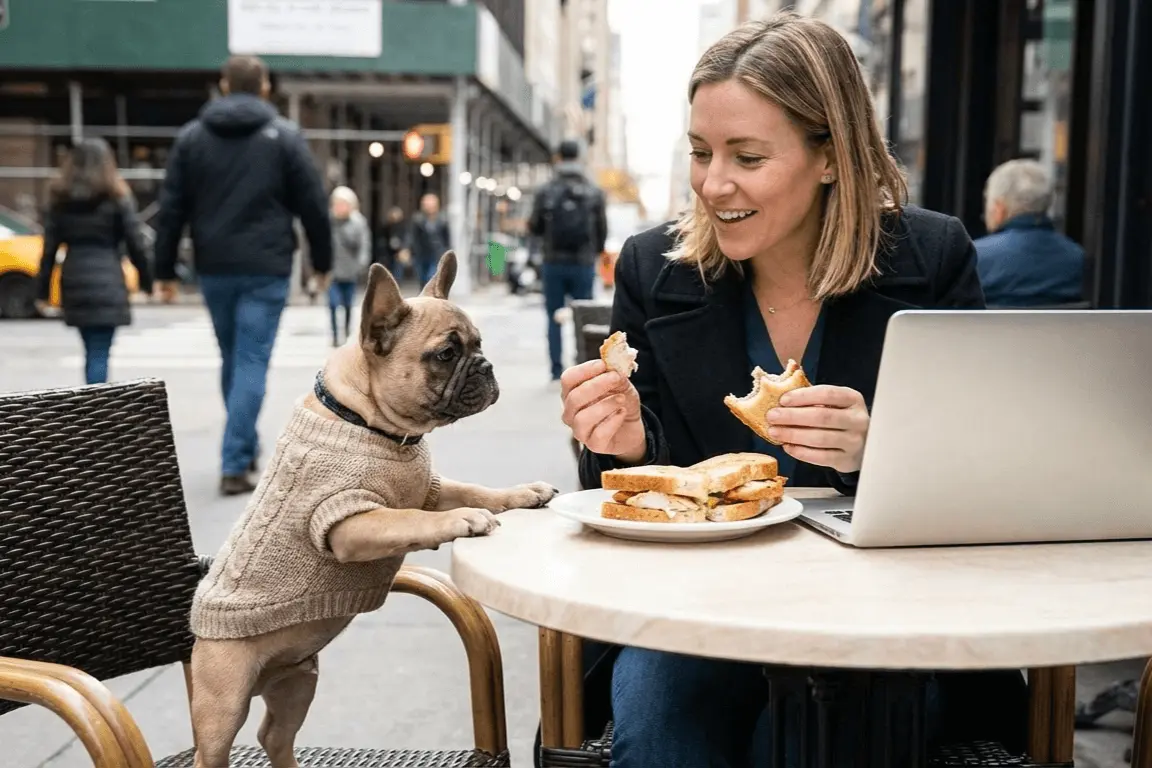 Como ensinar o seu cachorro a não pedir comida na mesa