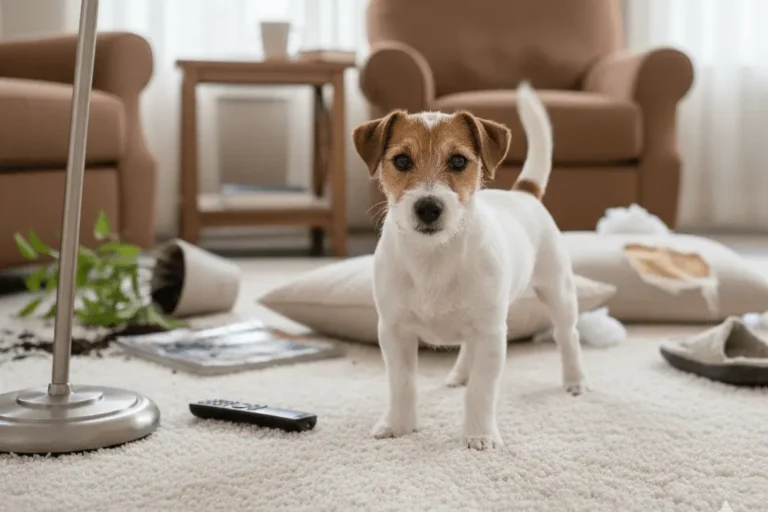 perro que destruye todo en casa - 3 consejos infalibles + bonus