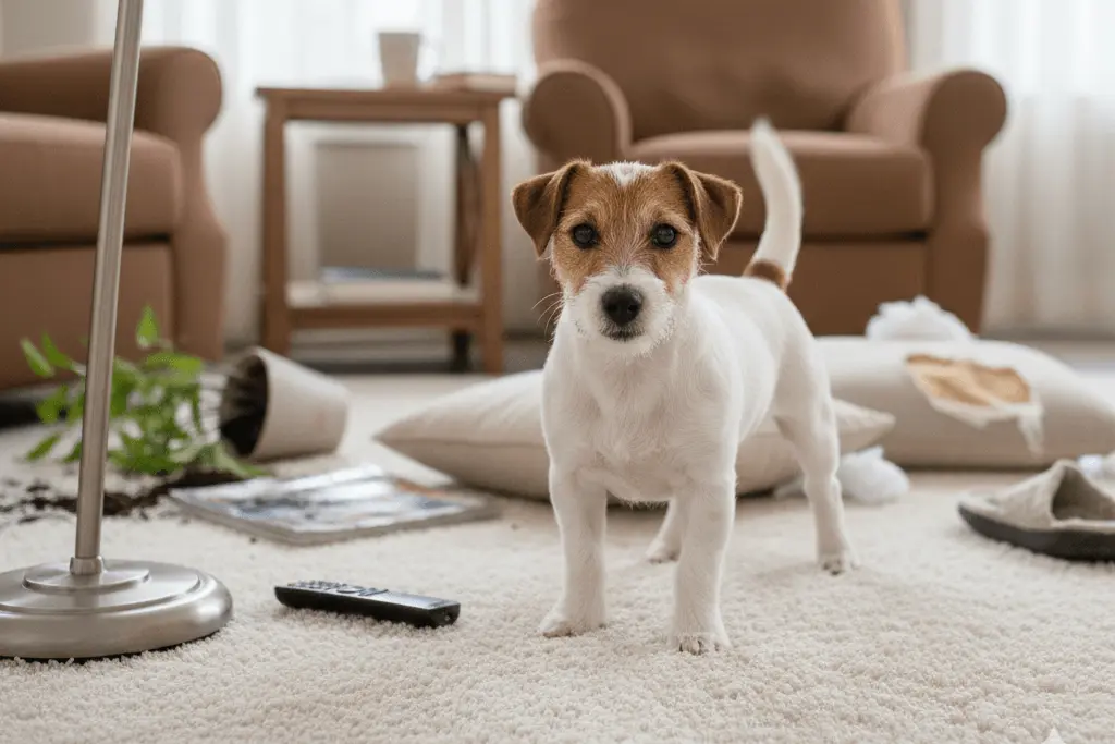 perro que destruye todo en casa - 3 consejos infalibles + bonus